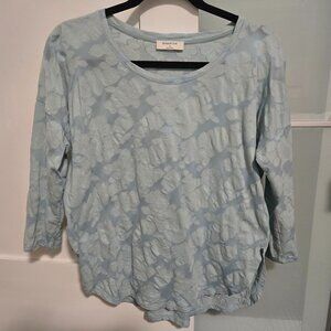 Babaton sheer long sleeve shirt size M
